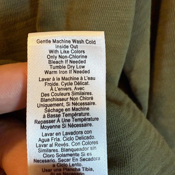 Nation LTD Pascale Olive Green Puff Sleeve  Blouse Croptop Breathable Relaxed - Picture 8 of 11